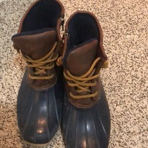 Sperry Navy Blue Duck Boots